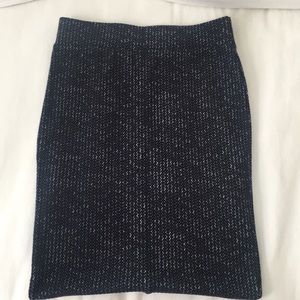 Free People Navy Knit Pencil Skirt XS